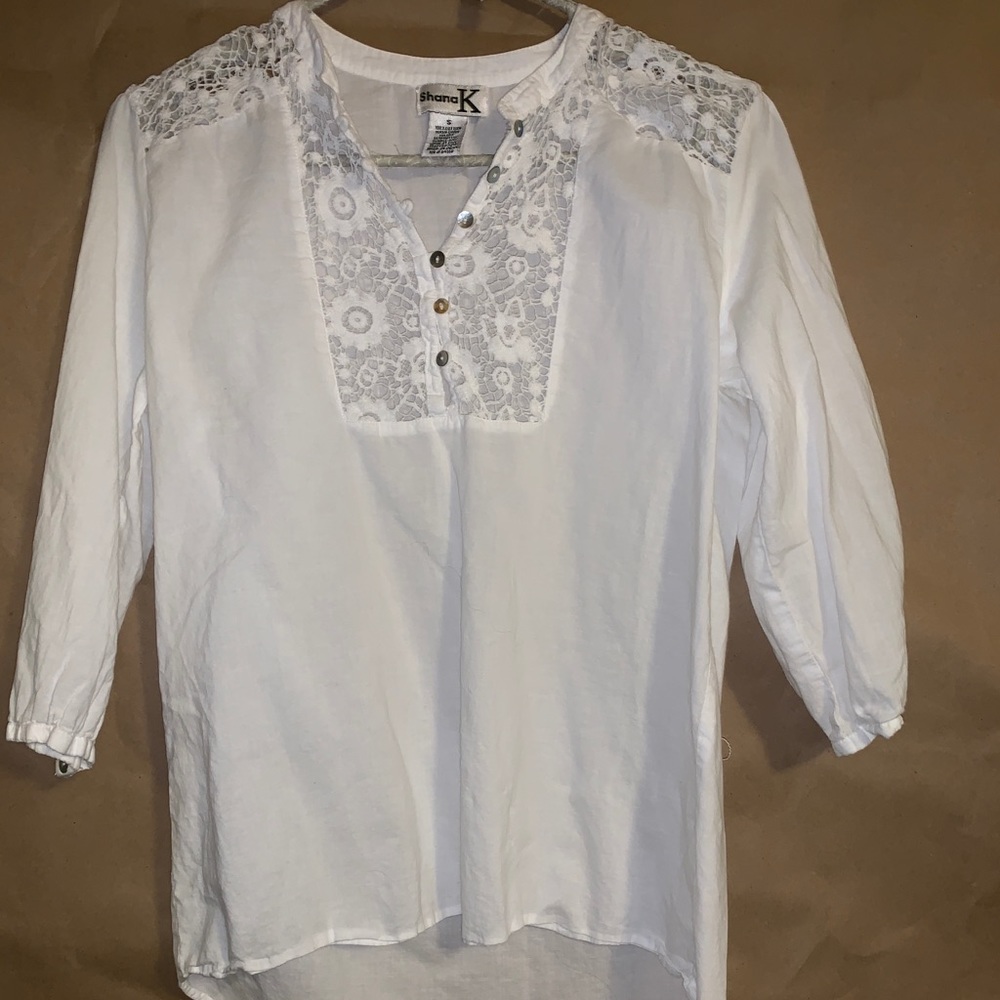 White lace blouse
